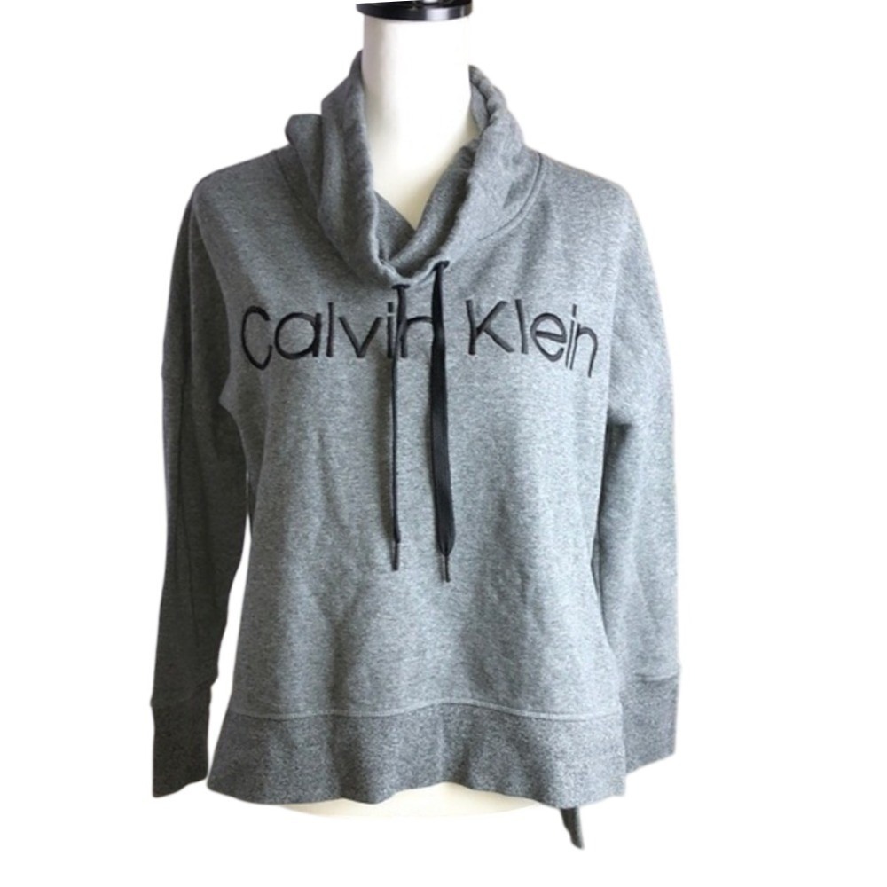 Calvin Klein Grey Cowl Neck Sweatshirt‎ Sz S